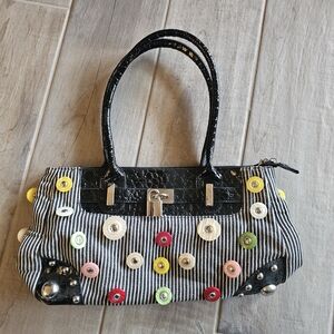Stylish Black and Multicolor Women's Handbag